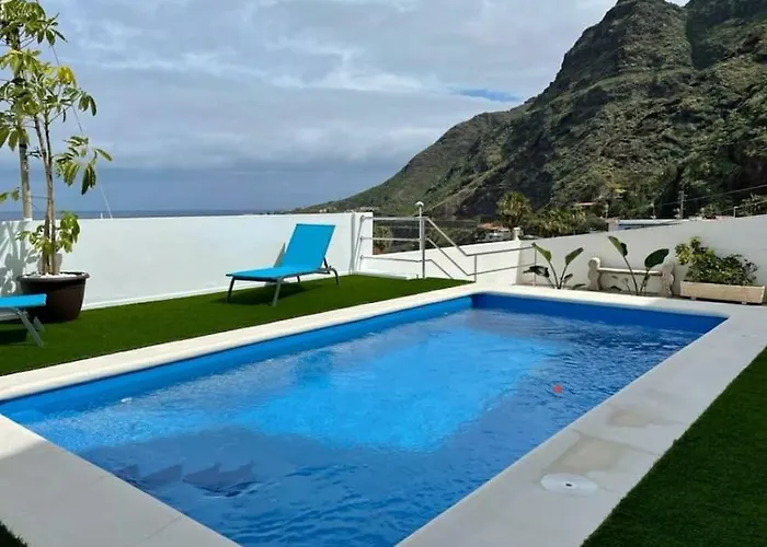 Сasa de vacaciones House - Con Piscina Privada Y Vistas Al Mar Y La Montaña Bajamar (La Laguna)